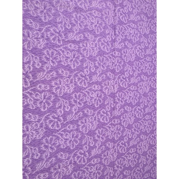 Purple Floral Cotton Fabric 16x18" Quilting Craft Sewing Material Soft Durable - Picture 1 of 4